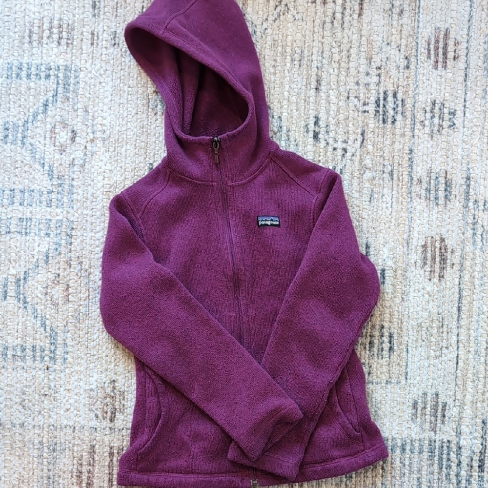 Patagonia Girls Better Sweater Hooded Fleece Jacket small